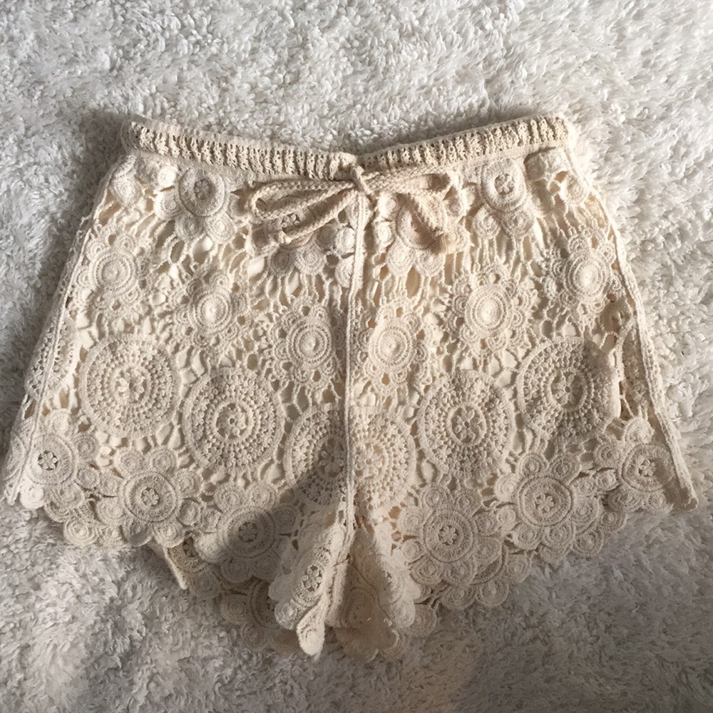New Forever 21 Crochet Shorts